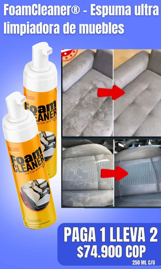 FoamCleaner® – Espuma Limpiadora para Muebles | Limpieza Profunda sin Maltratar la Tela