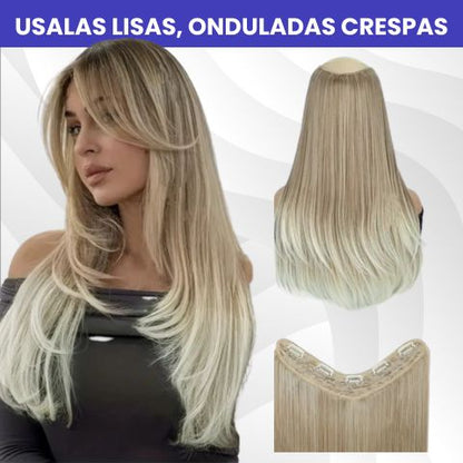 Extensiones  Premium Invisibles  – ¡Transforma tu cabello en minutos!
