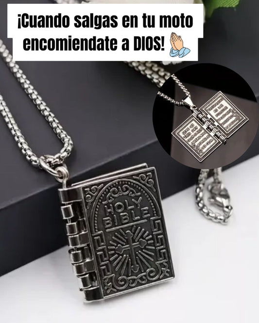 Collar Biblia Padre Nuestro +CAJA REGALO