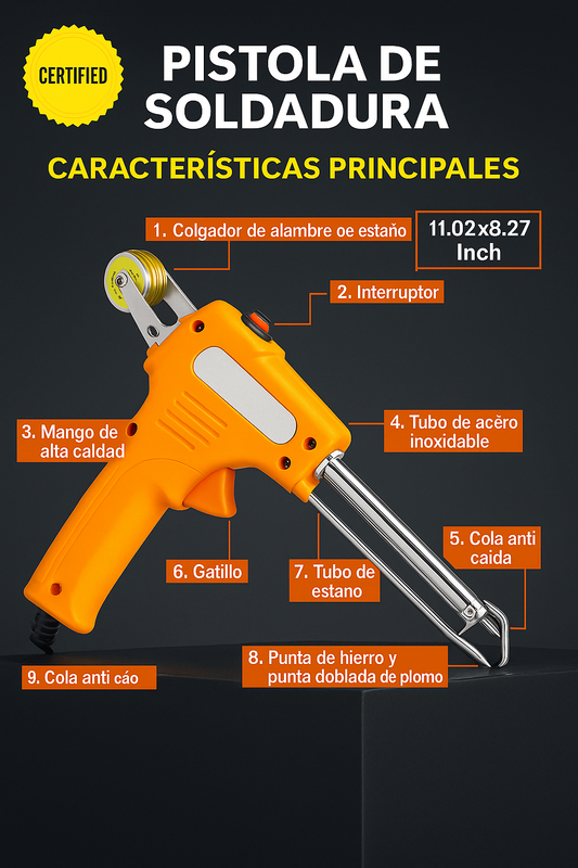🔥Oferta especial 2025🔥Pistola Soldador eléctrico de alta eficiencia