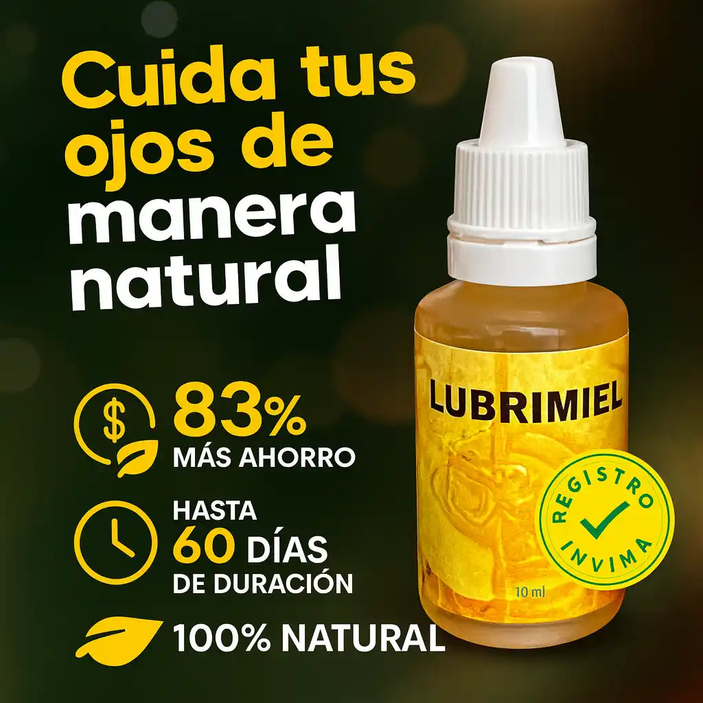 Lubrimiel® – Gotas Naturales para cataratas y carnosidad, con Miel Melipona