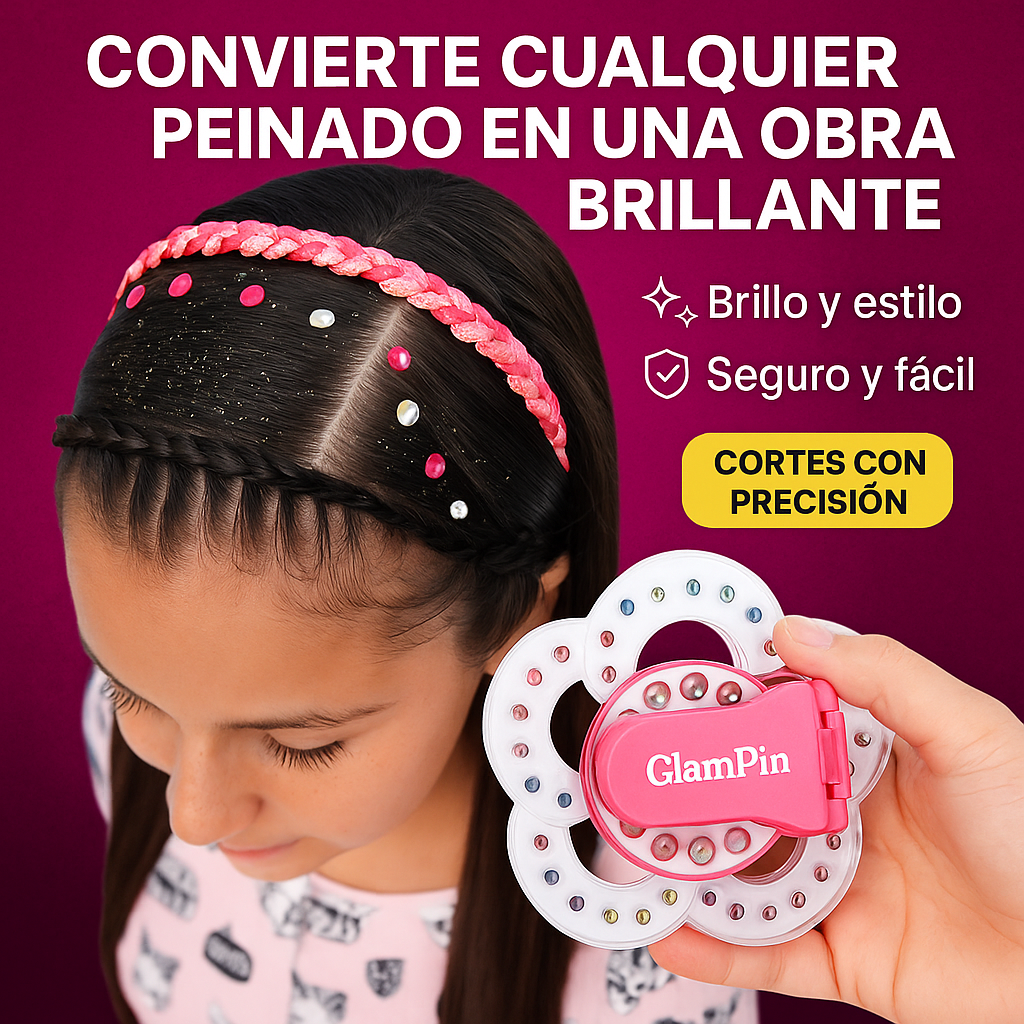 GlamPin™ – Grapadora de Joyas Deluxe para Peinados con Brillo y Estilo