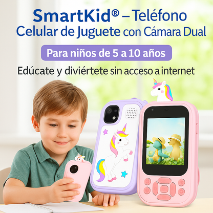 SmartKid® – Teléfono Celular de Juguete con Cámara Dual HD