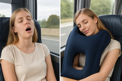 Almohada Inflable Ergonómica para Viajes