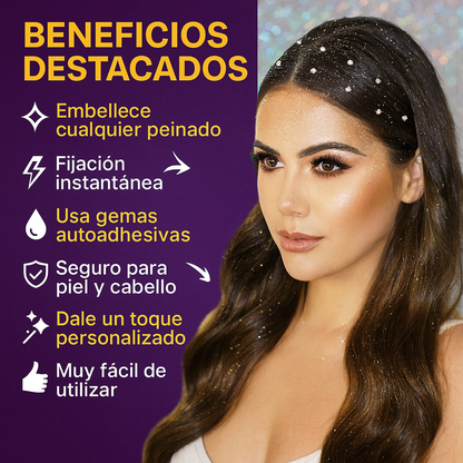 GlamPin™ – Grapadora de Joyas Deluxe para Peinados con Brillo y Estilo